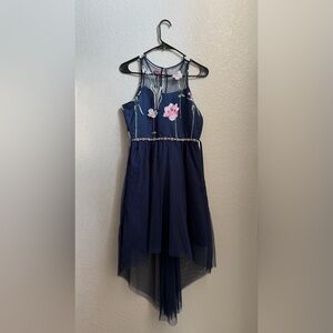 Rare editions floral embroidered dress